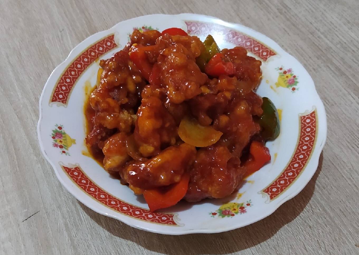 Ayam saus asam manis / ayam kuluyuk
