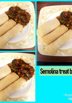 A picture of Semovita treat.