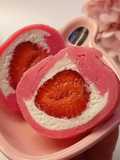 Strawberry Mochi with Creamy Filling 🍓