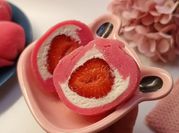 A picture of mochi filling