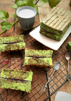Foto resep Cake lapis pandan marmer