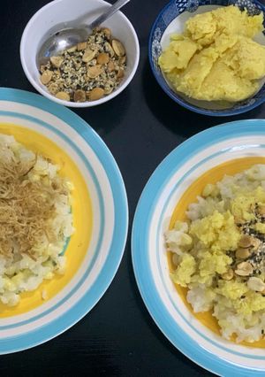 Hình của món Xôi bắp nếp 🌽.