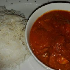 A picture of My chicken curry (Indian style).