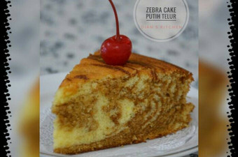 Resep Zebra Cake Putih Telur Simpel