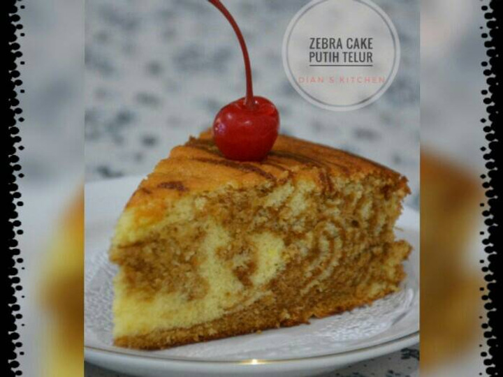 Resep Zebra Cake Putih Telur Simpel