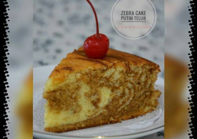 Zebra Cake Putih Telur