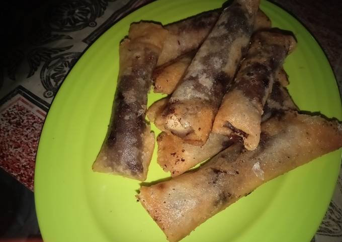 Pisang coklat goreng kulit lumpia