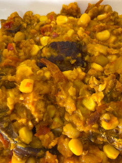 A picture of Beans and Corn Porridge.