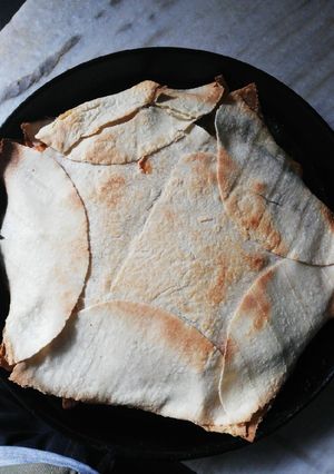 Una foto de Crunchwrap relleno con Fajitas De Carne