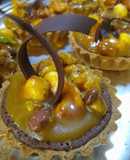 Tarta toffee de frutos secos
