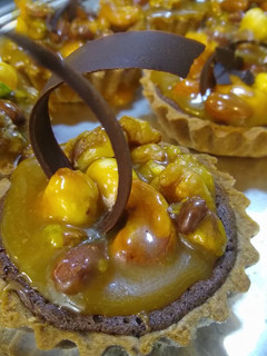 Una foto de Tarta toffee de frutos secos