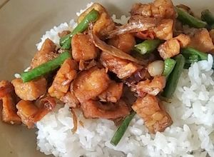 Foto resep Tumis tahu tempe teri dan kacang panjang bumbu teriyaki