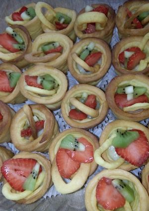 Foto resep Sus buah strowbery with vla