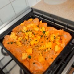 A picture of Oven baked chicken.