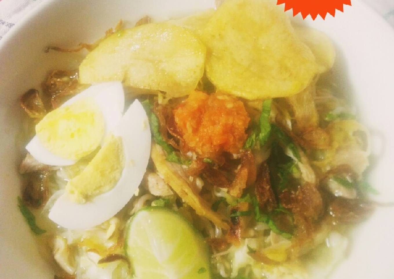 Soto Kaldu Ayam Ungkep