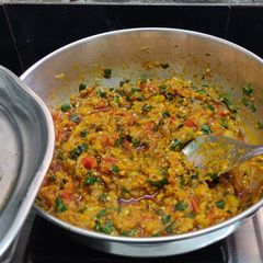 A picture of Baingan Bharta.