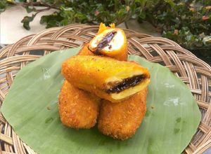Foto resep 🍌Pisang goreng krispi isi colat lumeer☕