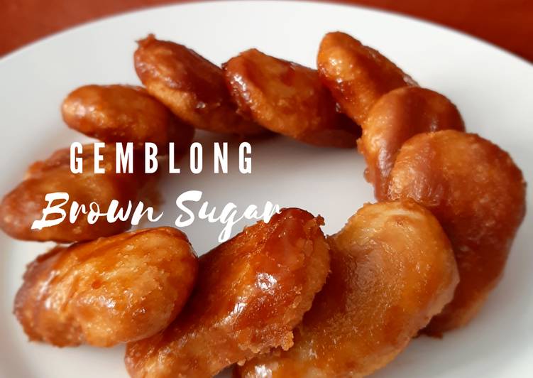 resep cara membuat 83. Gemblong with Brown Sugar