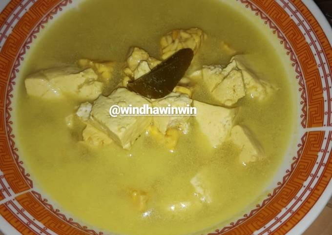 Standar Cara gampang membuat Sayur santan tahu tempe dijamin nikmat