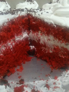 A picture of Red velvet cake #localfoodcontest_nairobi west.