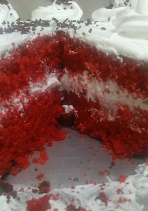 A picture of Red velvet cake #localfoodcontest_nairobi west.
