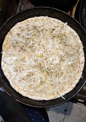 Una foto de 🍕🍕Pizza fugazzeta 🍕🍕