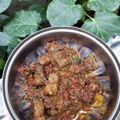 A picture of Masala kaleji.