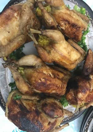 صورة لوصفة دجاج محشي بخلطة الارز