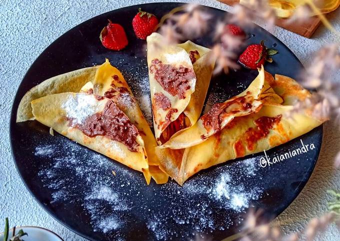 Cara bikin Crepes Pisang Teflon Cara bikin Crepes Pisang Teflon