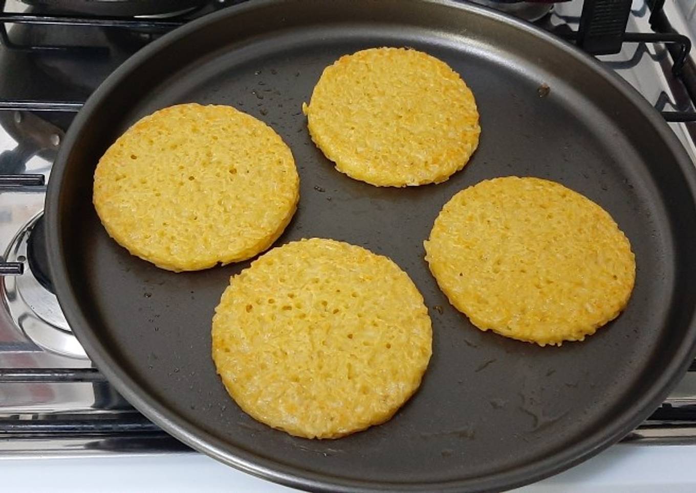 Hamburguesas/croquetas de arroz reciclado