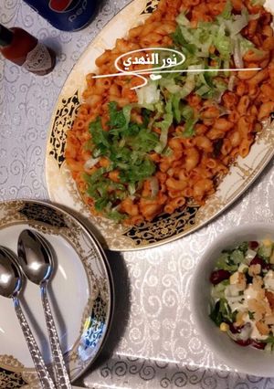 صورة لوصفة مكرونه بالتونة