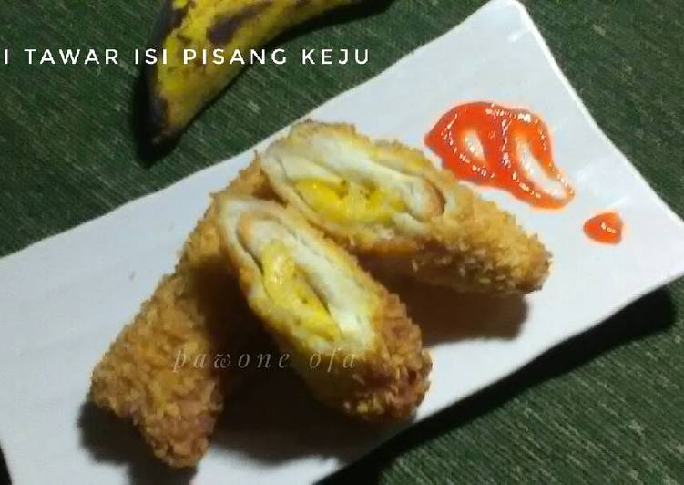 Roti tawar isi pisang keju