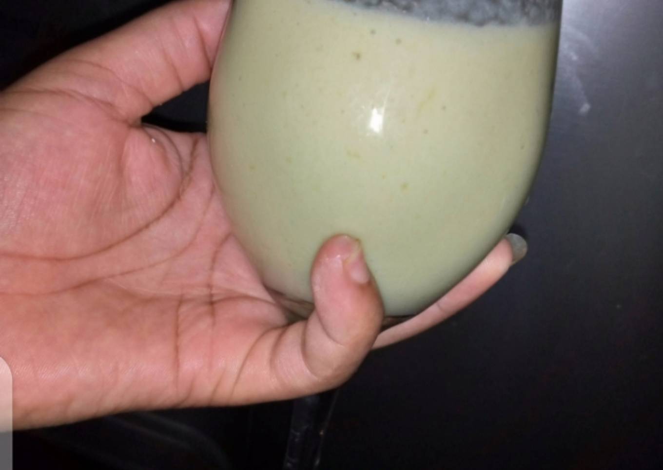 Banana, milk smoothie 🥤