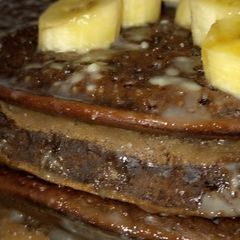 A picture of Chocolate pancakes.