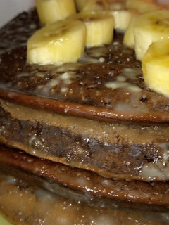 A picture of Chocolate pancakes.