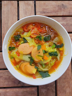 Hình của món Bún lứt Chua Cay Eat clean.
