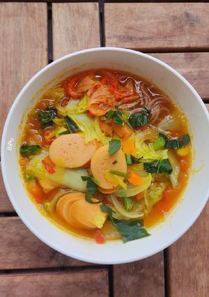 Hình của món Bún lứt Chua Cay Eat clean.
