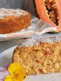 Torta Tropicale con mango, papaya e cocco senza glutine