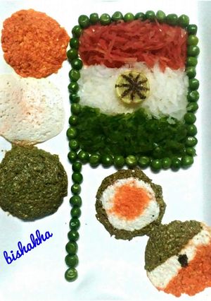 A picture of Tricolor Paneer Idli.
