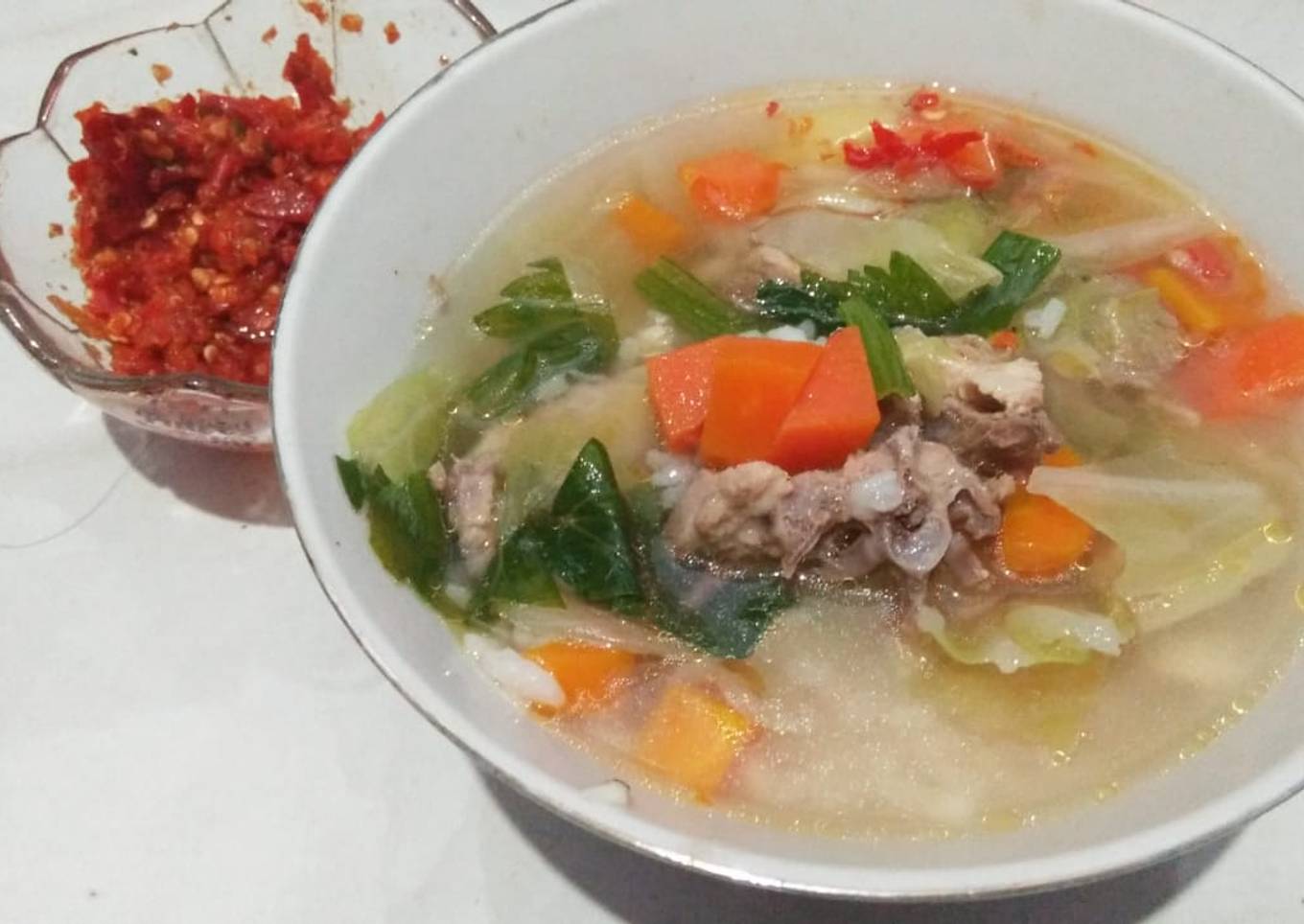 Sop ayam simple