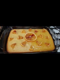 عکسی از دستور کیک پرتقالی با سس مخصوص