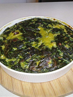 Una foto de Tortilla de espinaca al horno