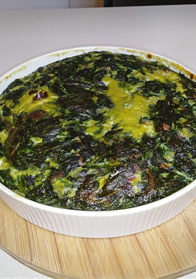 Una foto de Tortilla de espinaca al horno