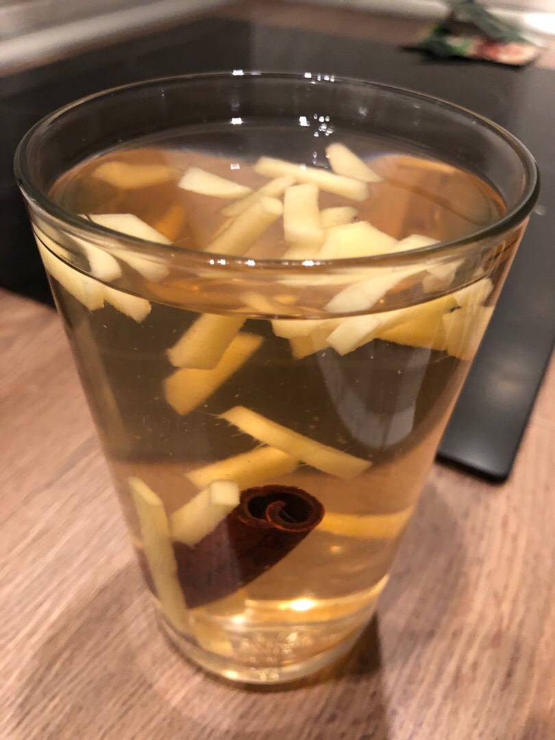 Egyszerű fahéj-gyömbér tea recept recept fotó