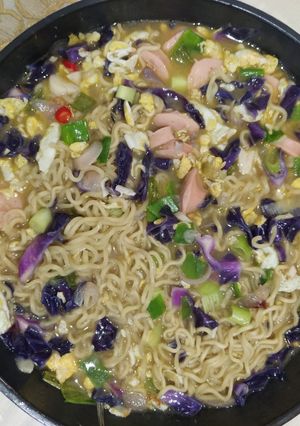 Foto resep Mie Nyemek Warna-Warni