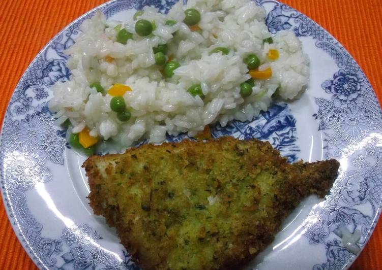 Steps to Prepare Super Quick Homemade Filetes de pescada com arroz