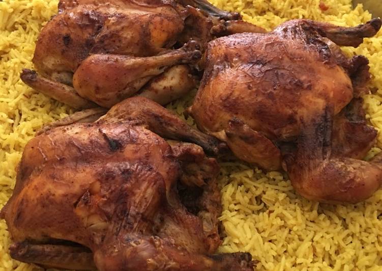 دجاج تندوري مع ارز اصفر