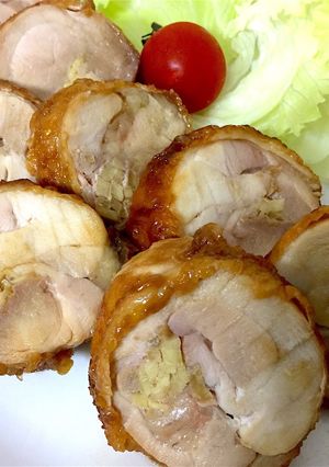 รูปของ ไก่ม้วนขิง ジンジャーチキンロール