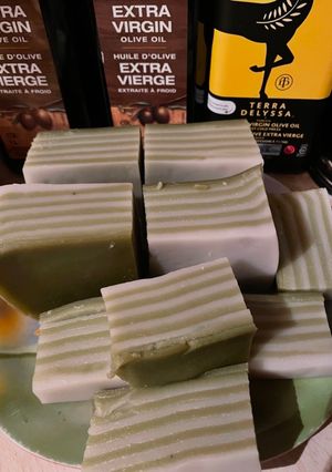 Foto resep Kue lapis tepung beras matcha