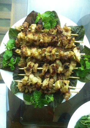 Hình của món Chả Riềng.